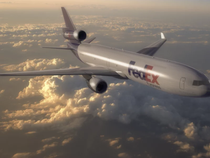 арт, md-11, в небе, полет, облака, самолет, лайнер