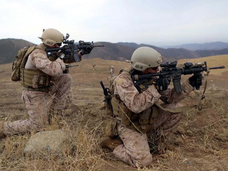 солдаты, united states marine corps, оружие