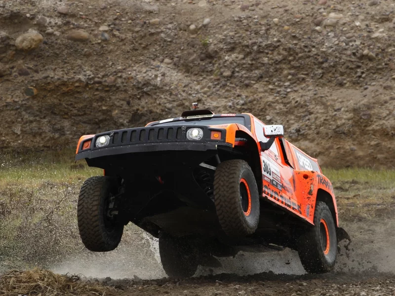 фары, внедорожник, гонка, hammer, dakar, спорт, передок, rally