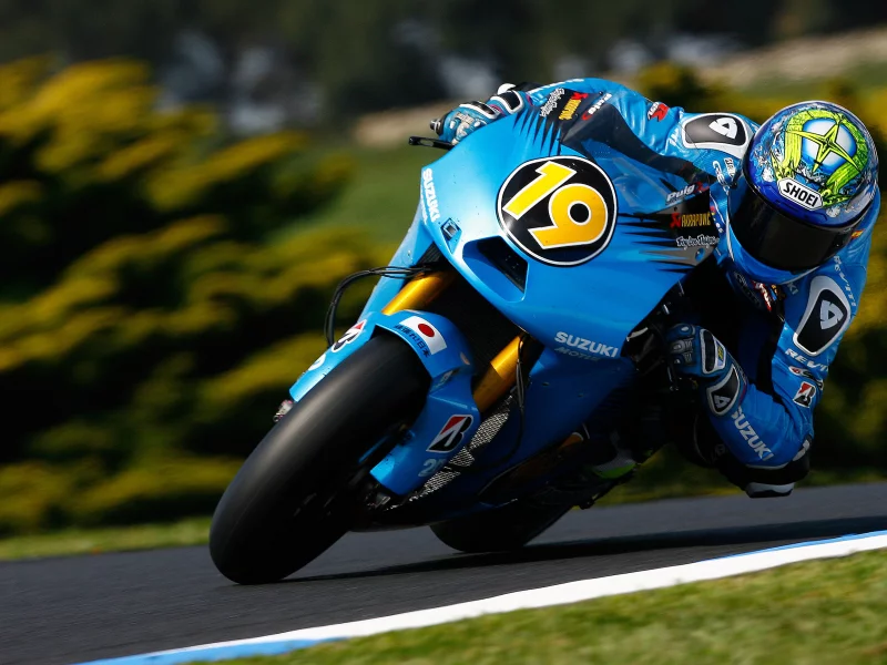 suzuki, спорт, motogp, поворот, 19, гонщик, мотоцикл