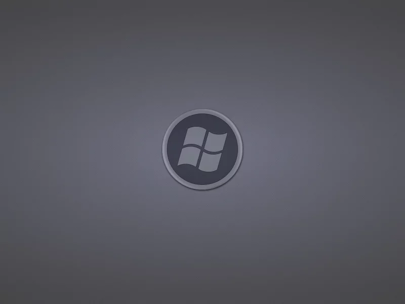 windows, круг, logo, лого, темноватый фон, серый