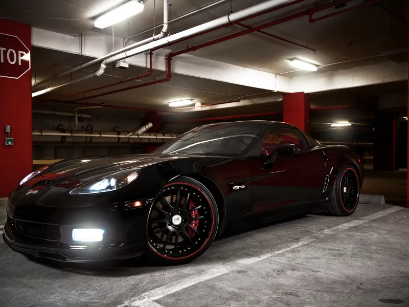 corvette, z06, чёрный, шевроле, chevrolet, black, корвет