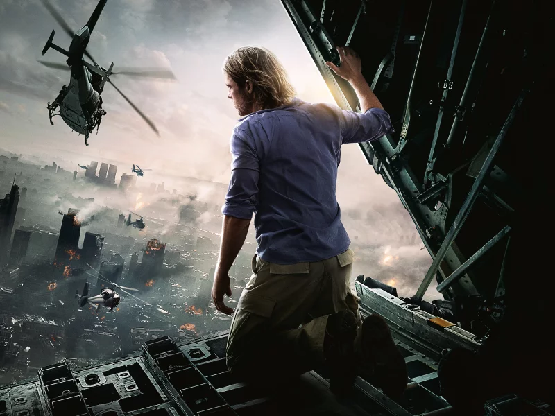brad pitt, брэд питт, world war z, город, руины, война миров z