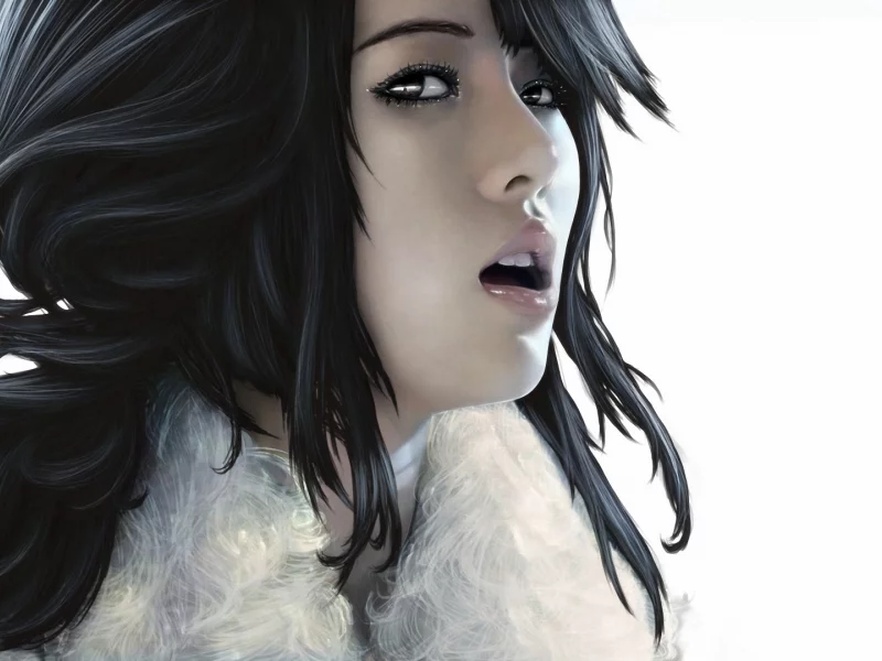 азиатка, южная корея, певица, hyuna kim, арт, белый фон
