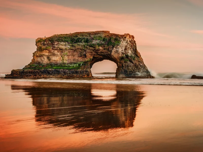 калифорния, санта-крус, california, скала, море, santa cruz