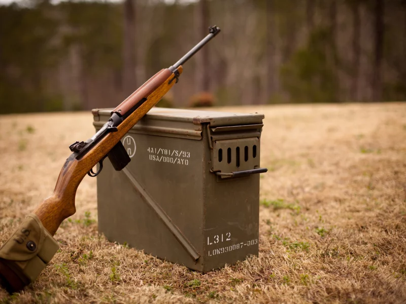 лёгкий, ящик, самозарядный, карабин, m1 carbine, поле