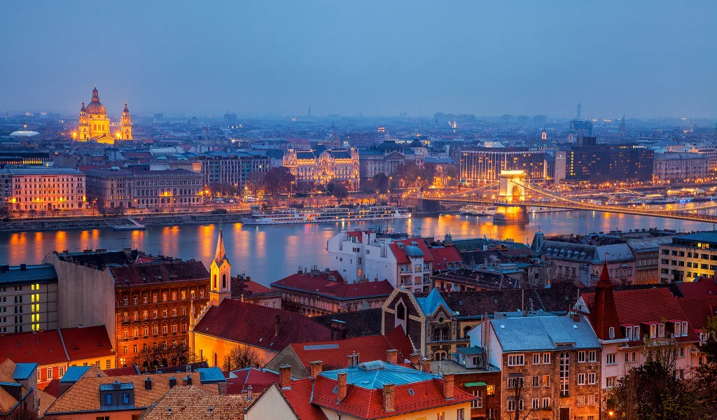 панорама, дома, budapest, будапешт, город, здания, венгрия