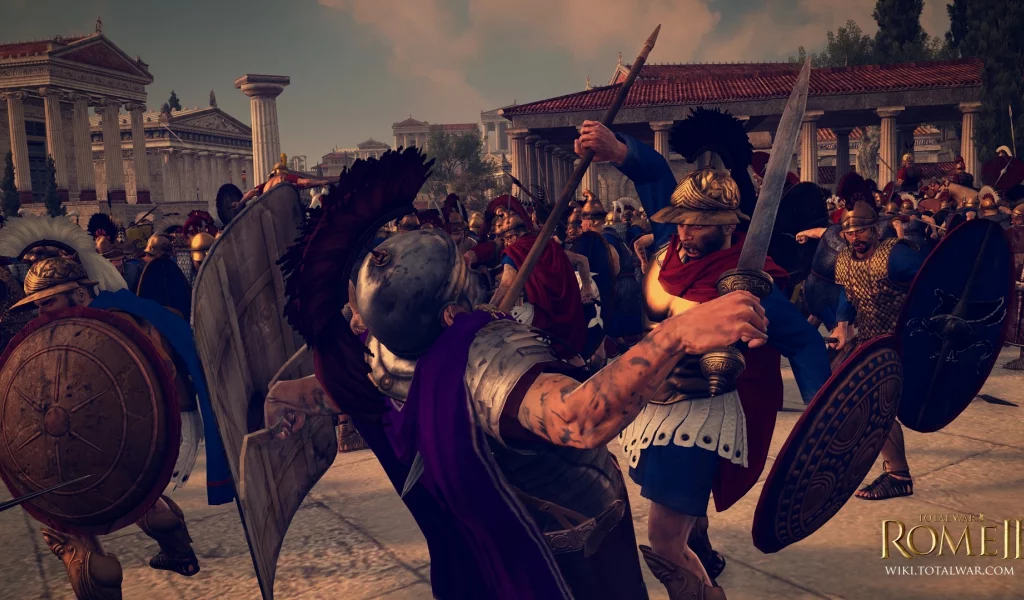 Rome II Total War, бактрийцы, римляне, бой, доспехи