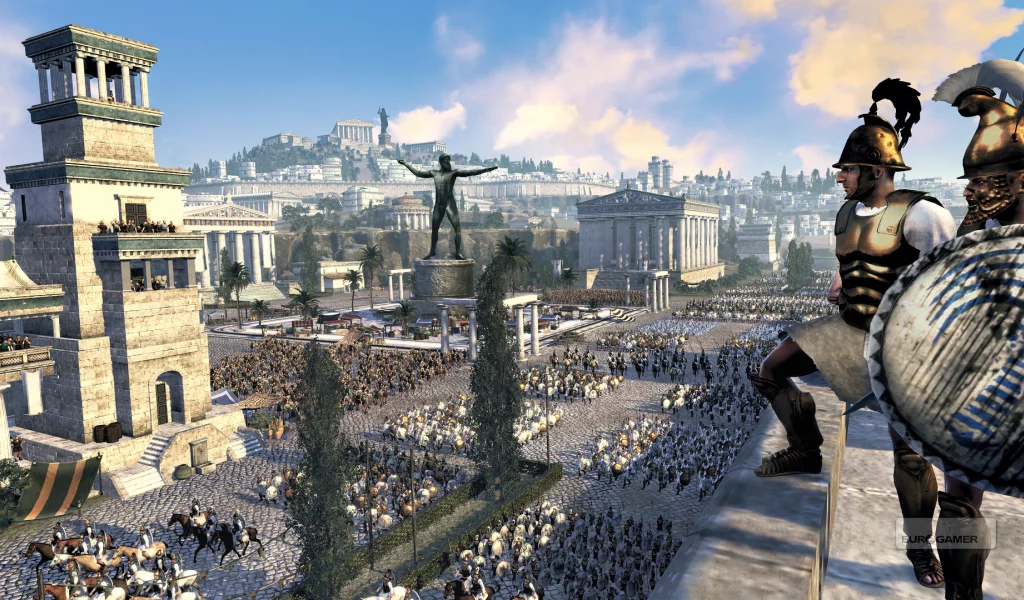Rome II Total War, афиняне, город, армия, пейзаж