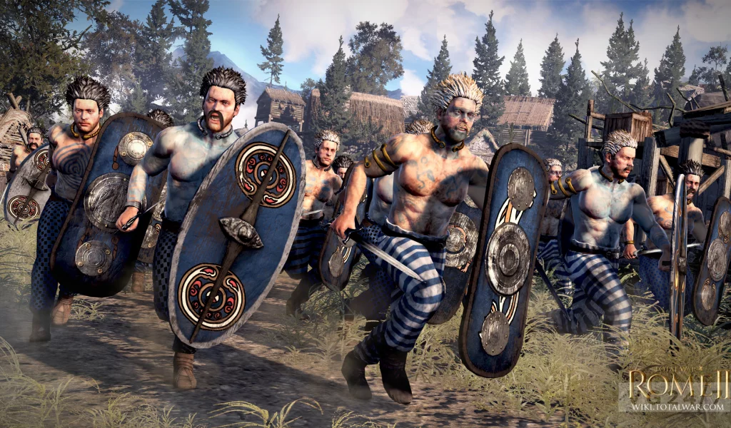 Rome II Total War, британцы, бой