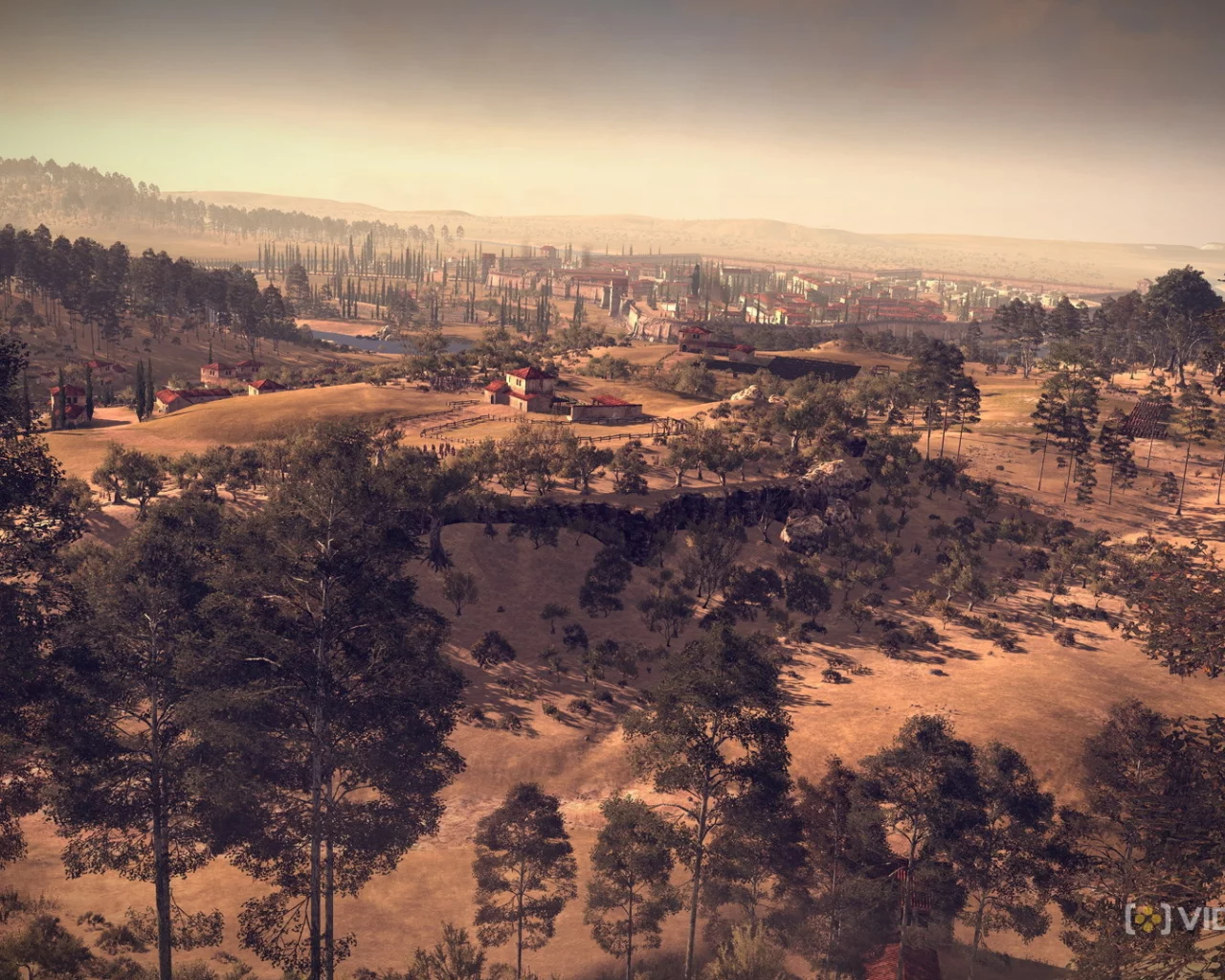 Rome II Total War, город, пейзаж