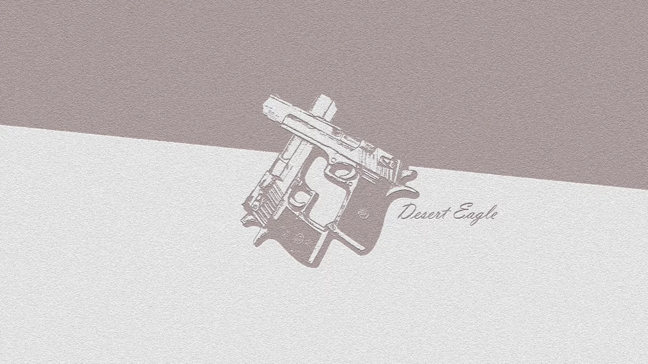 надпись, desert eagle, два цвета, пистолеты