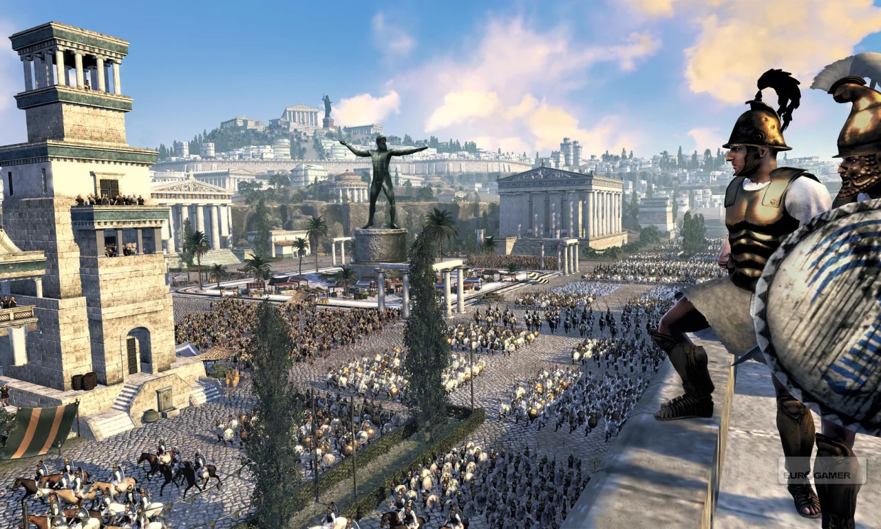 Rome II Total War, афиняне, город, армия, пейзаж