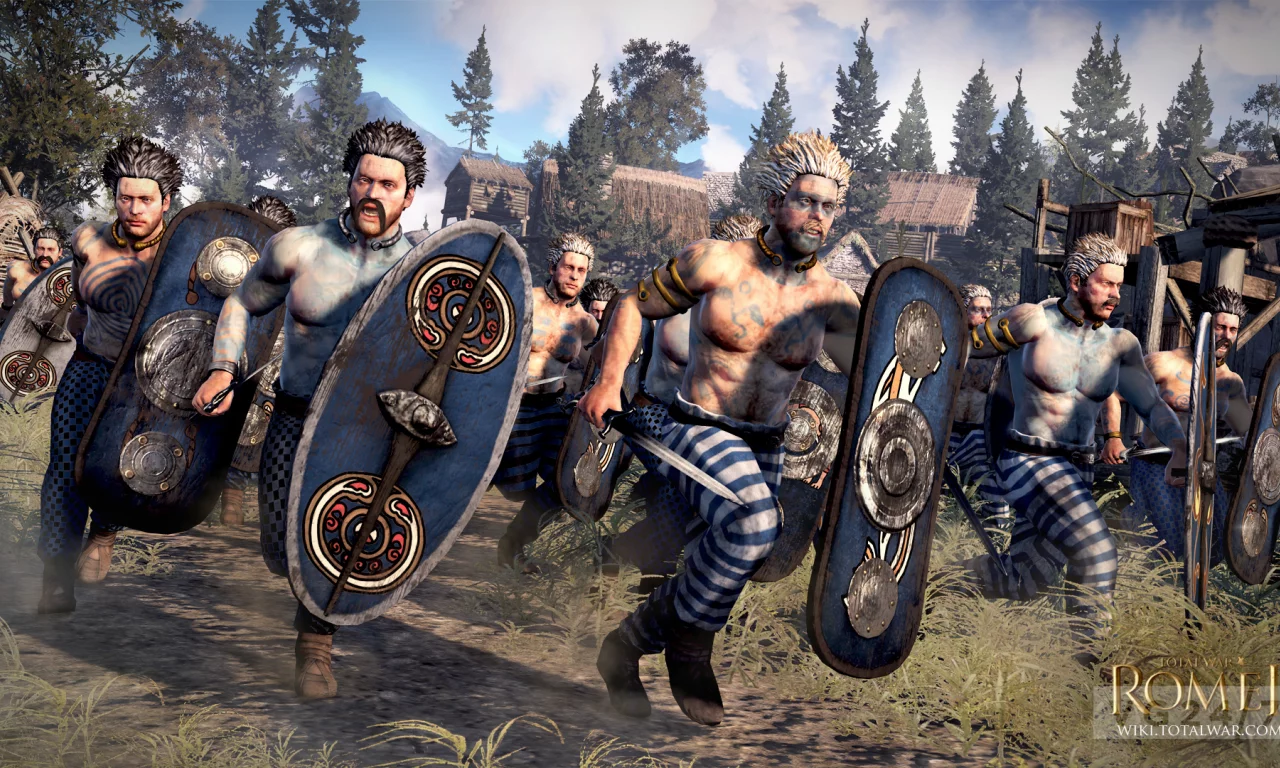 Rome II Total War, британцы, бой