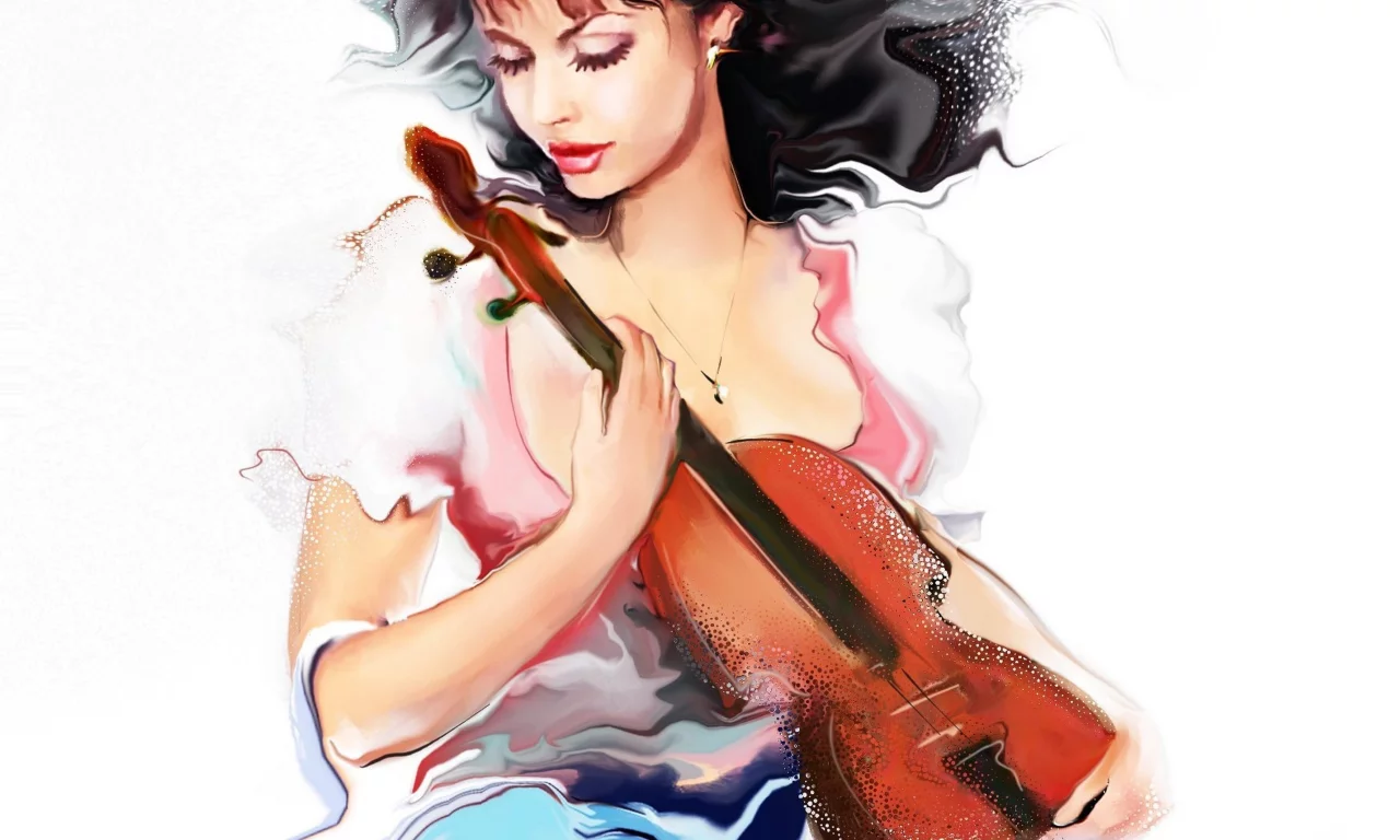 взгляд, девушка, tatiana nikitina, кудри, волосы, художник