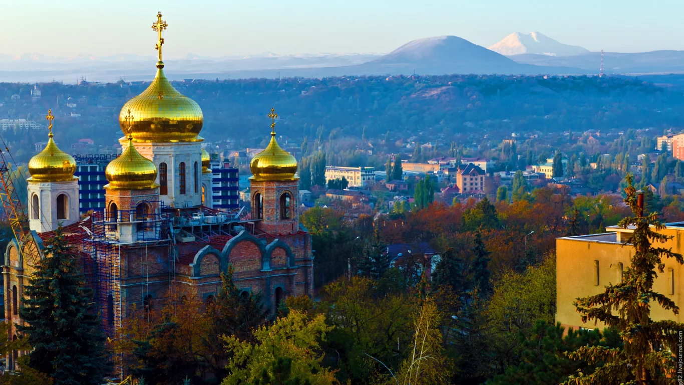 город, дома