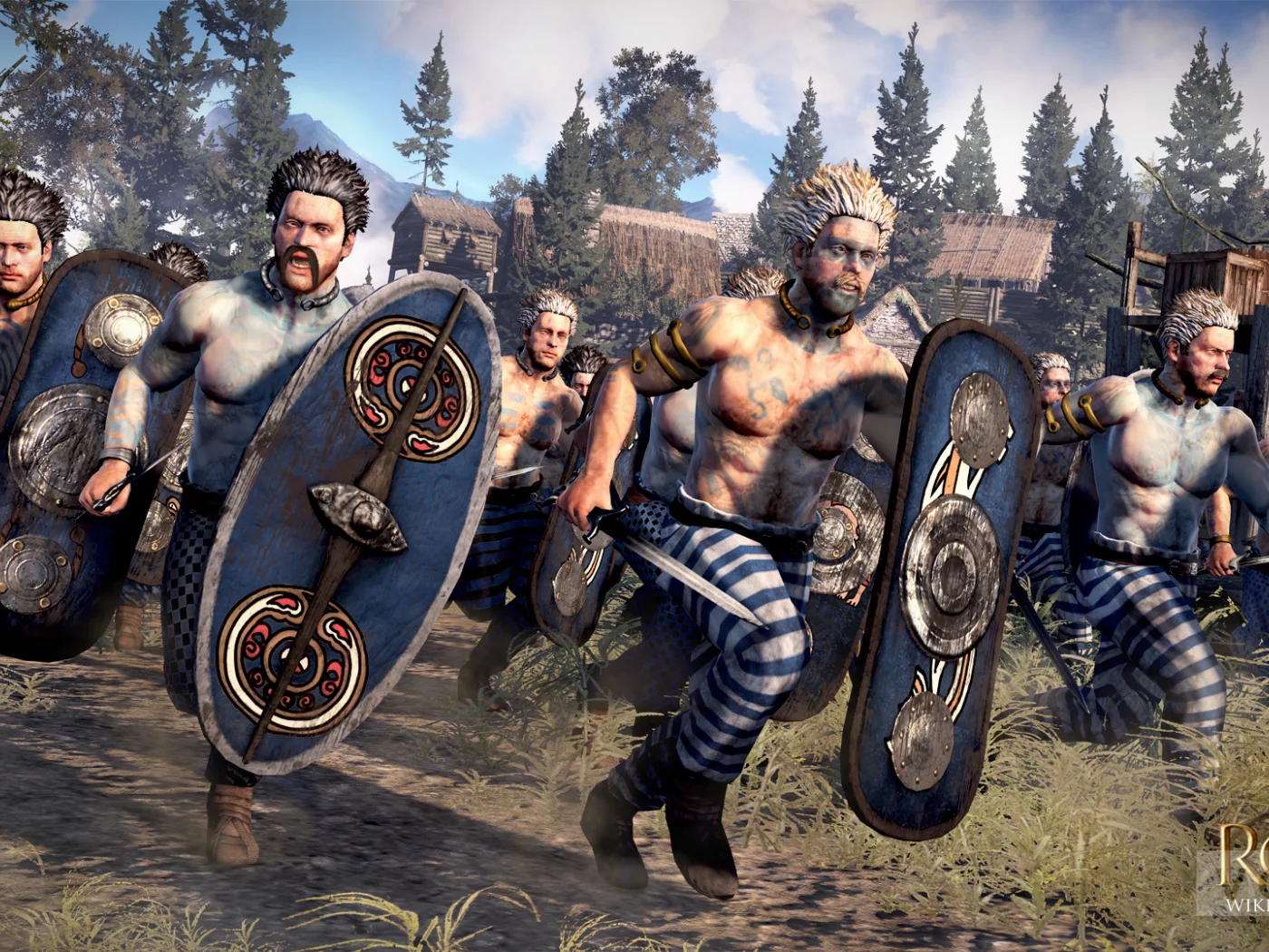 Rome II Total War, британцы, бой