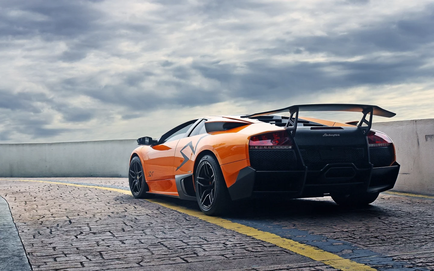 orange, murcielago, lamborghini, lp670-4 sv, ламборгини, мурсиэлаго