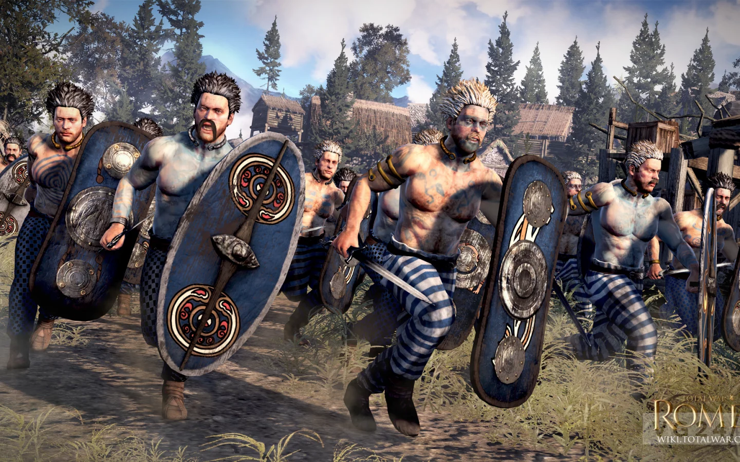 Rome II Total War, британцы, бой