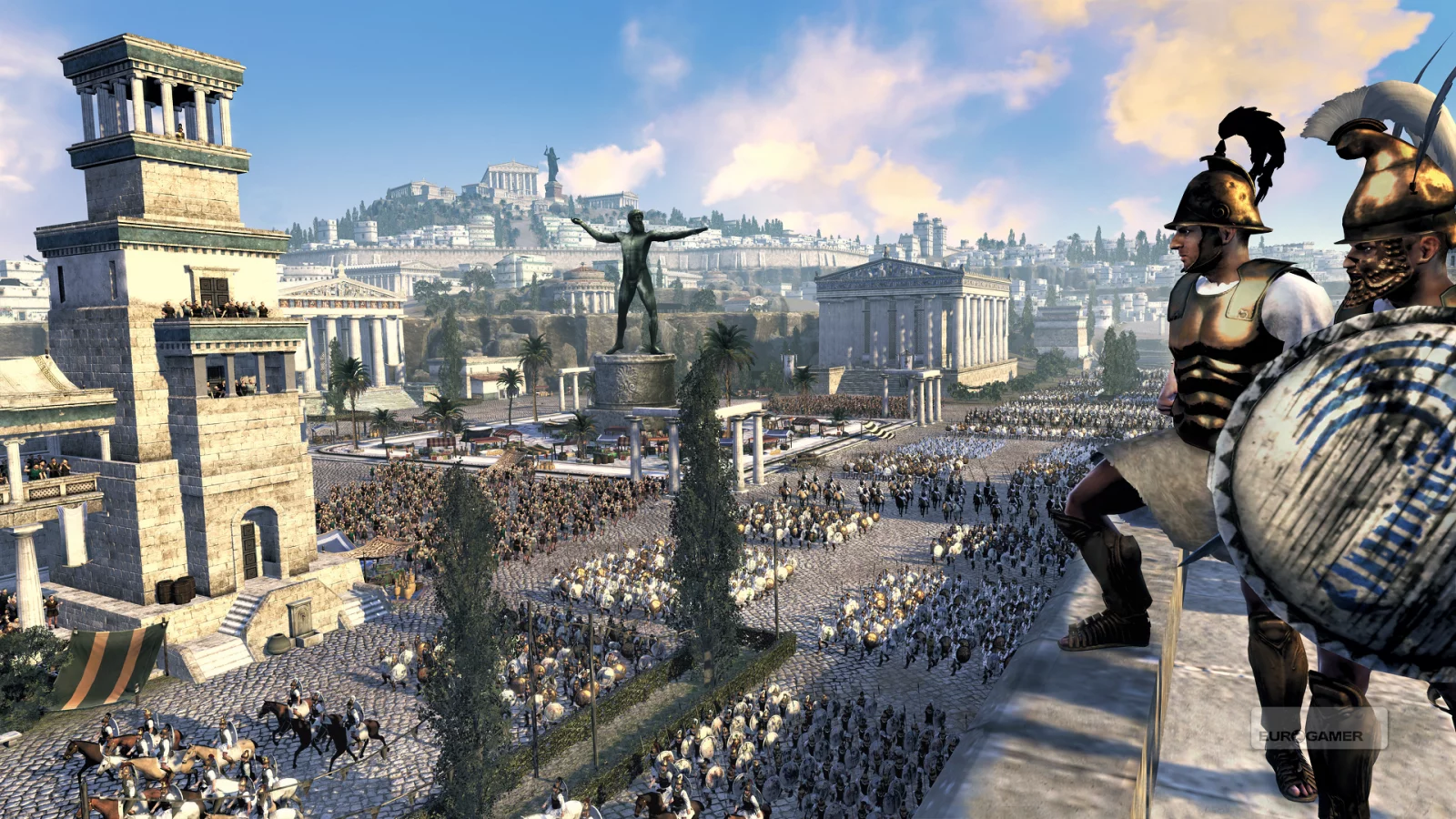 Rome II Total War, афиняне, город, армия, пейзаж