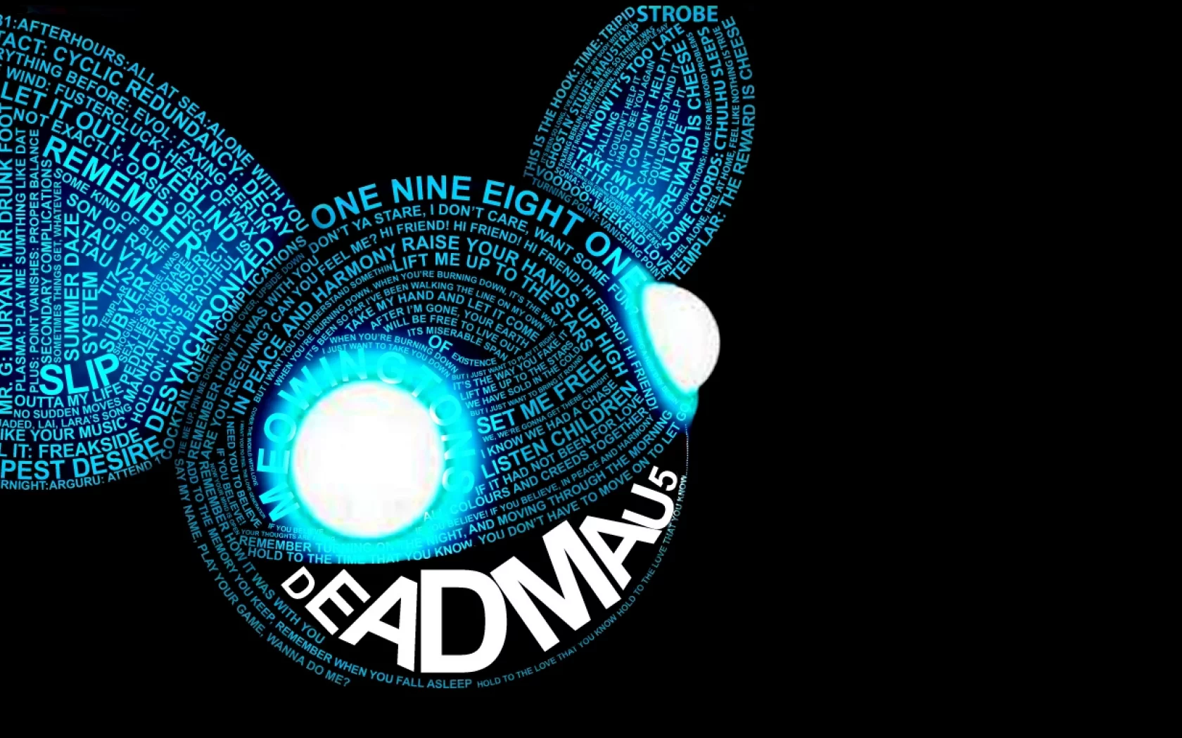 фон, дэдмаус, глаза, deadmau5, слова, музыка