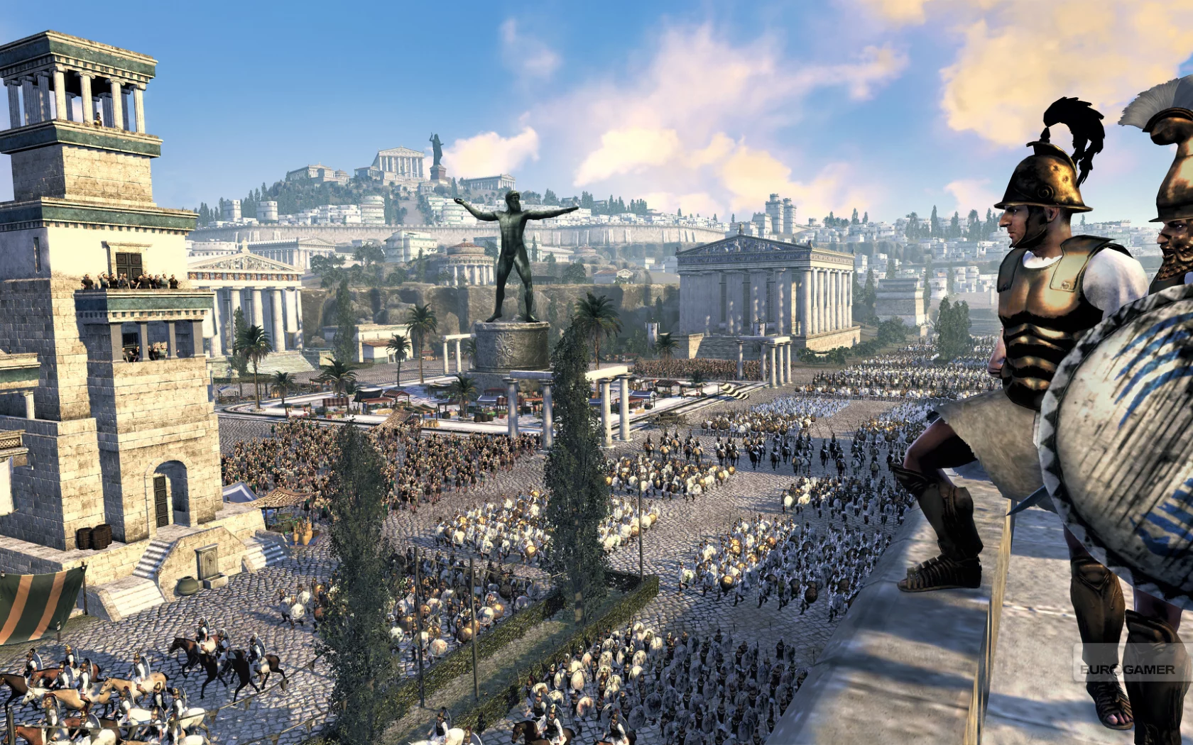 Rome II Total War, афиняне, город, армия, пейзаж