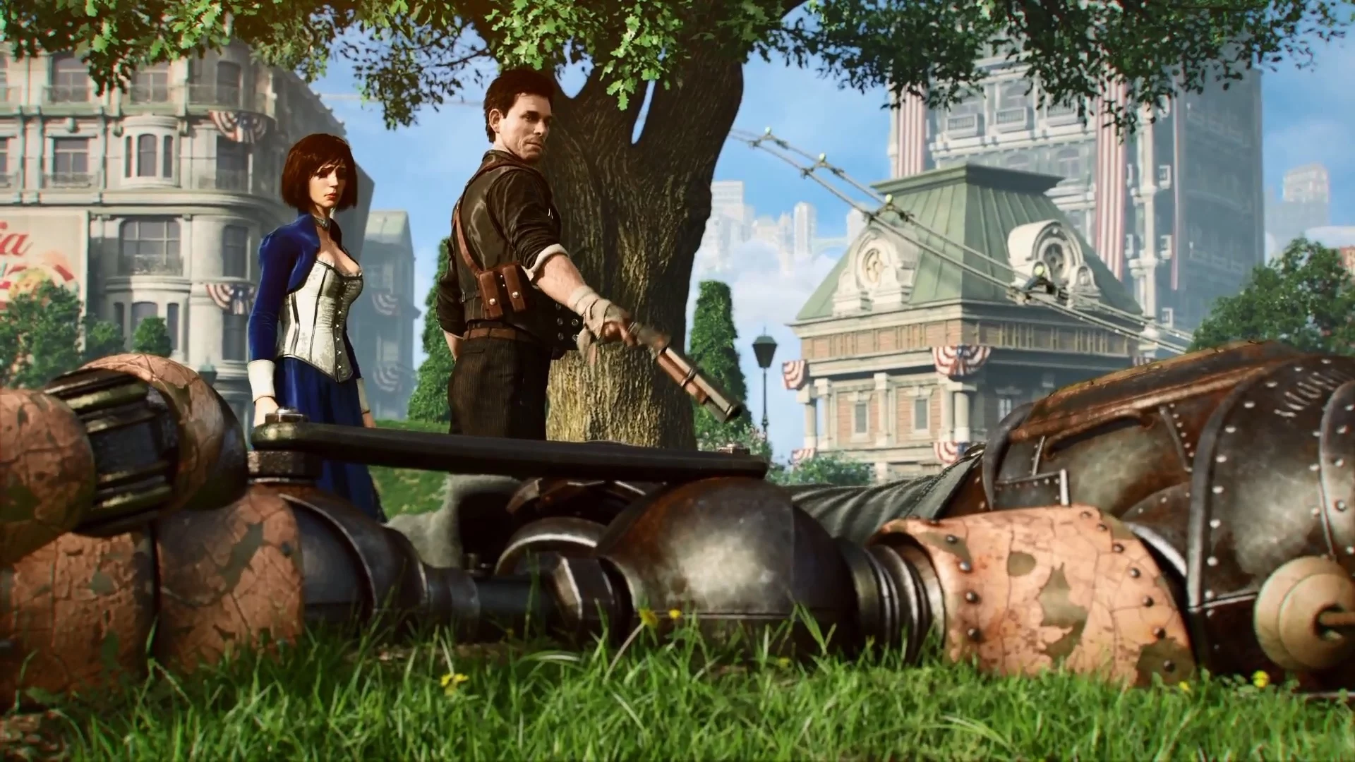 elisabeth, букер девитт, handyman, booker dewitt, элизабет, bioshock infinite