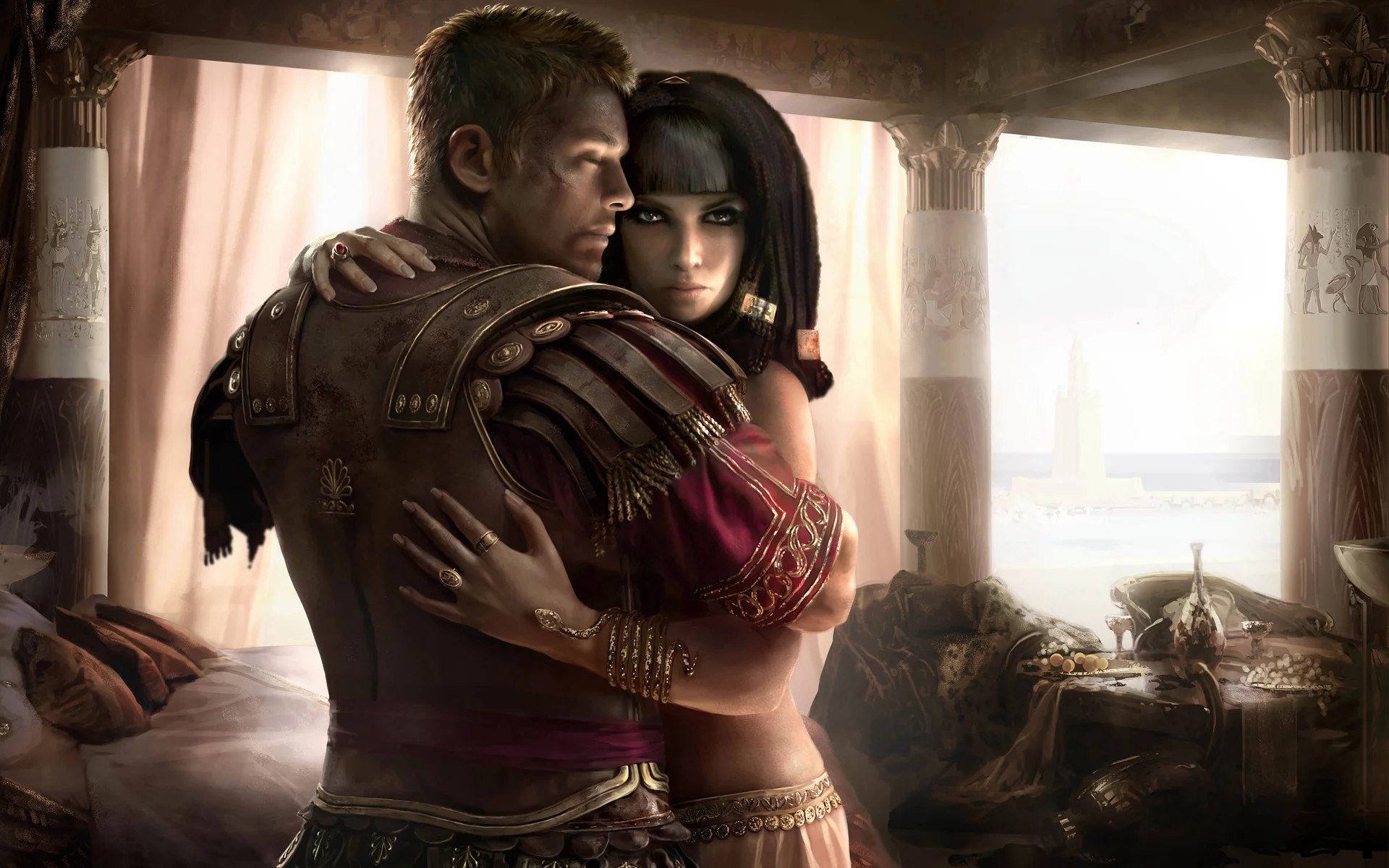 Rome II Total War, Клеопатра, Марк Антоний, взгляд