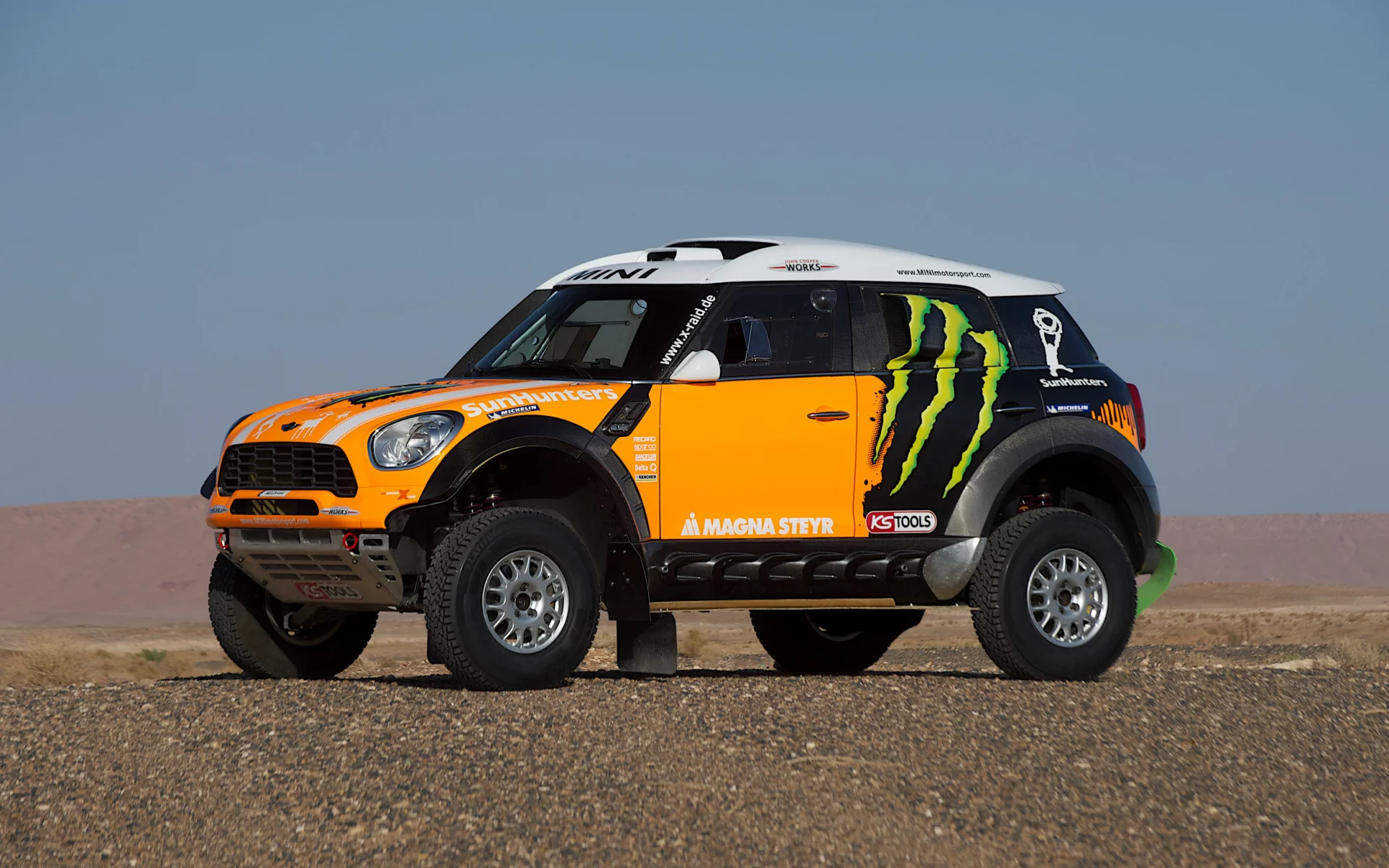 ралли, желтый, мини купер, x-raid, rally, mini cooper, dakar, mini