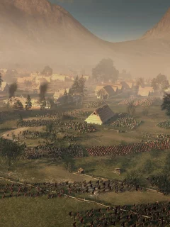 Rome II Total War, галлы, римляне, армии, бой, пейзаж