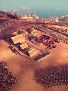 Rome II Total War, римляне, египтяне, армия, бой, пейзаж
