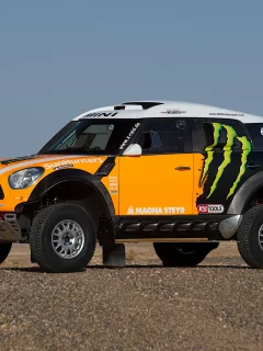 ралли, желтый, мини купер, x-raid, rally, mini cooper, dakar, mini