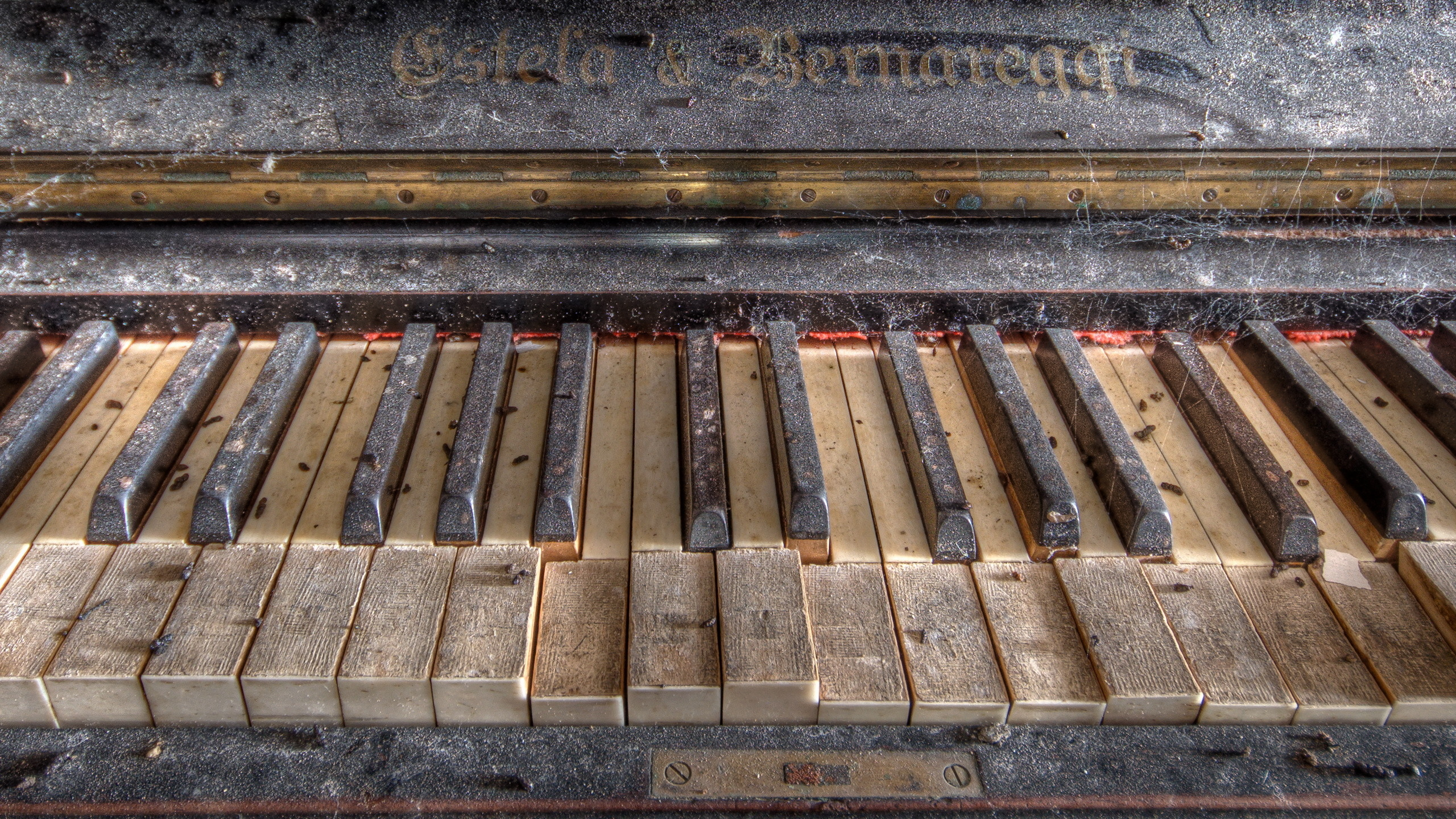 piano, antiguo, melodies