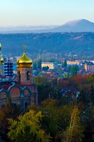 город, дома