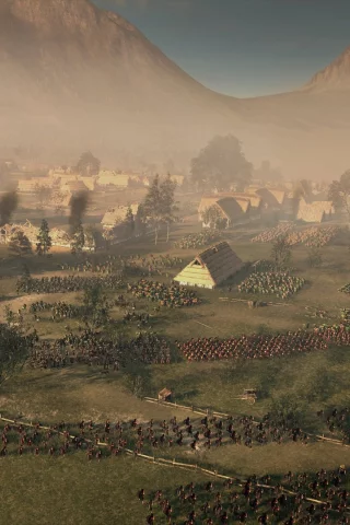 Rome II Total War, галлы, римляне, армии, бой, пейзаж