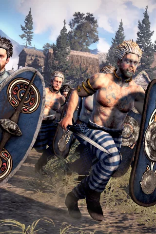Rome II Total War, британцы, бой