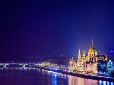 magyarorsz__g, budapest, парламент, город, венгрия, ночь, будапешт
