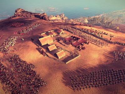 Rome II Total War, римляне, египтяне, армия, бой, пейзаж