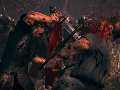 Rome II Total War, римляне, греки, бой, доспехи, кровь