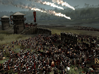 Rome II Total War, римляне, галлы, армия, бой, пейзаж
