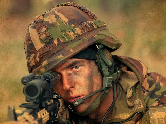 royal netherlands army, military, fuselier aiming