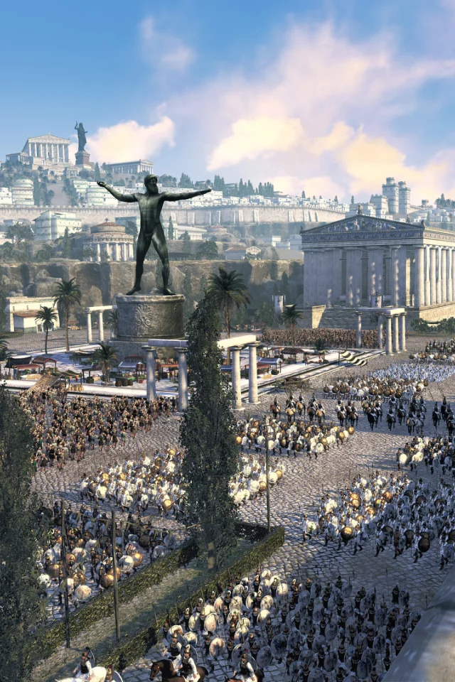 Rome II Total War, афиняне, город, армия, пейзаж