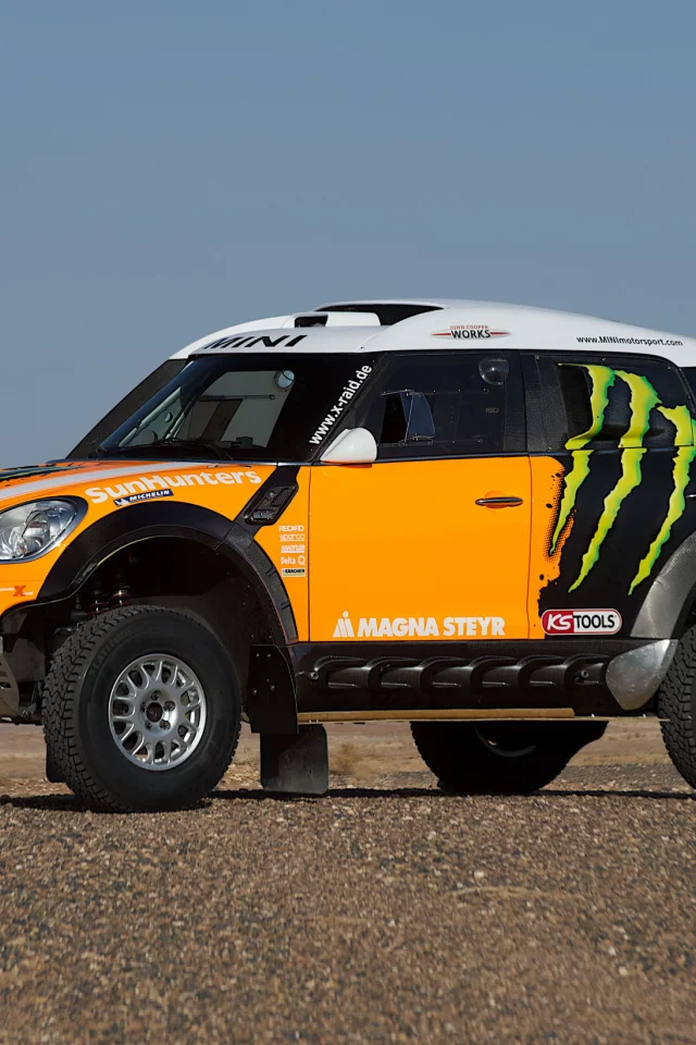 ралли, желтый, мини купер, x-raid, rally, mini cooper, dakar, mini