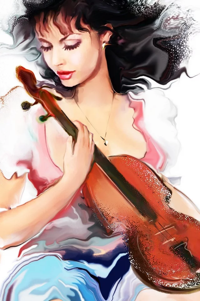 взгляд, девушка, tatiana nikitina, кудри, волосы, художник
