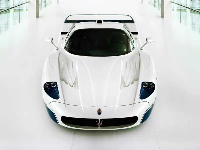 maserati mc12, supercar, мазерати, белая