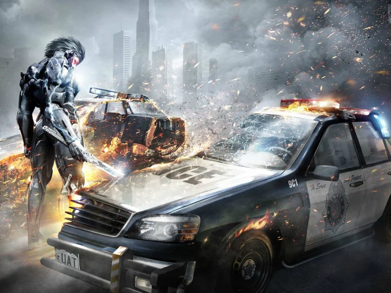 raiden, ниндзя, metal gear, киборг, metal gear rising revengeance, rising