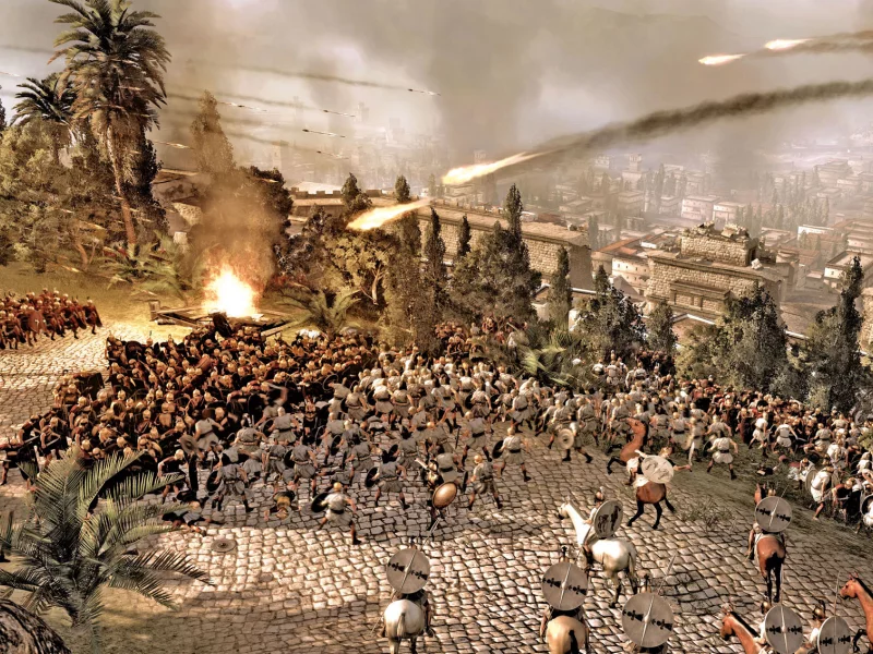 Rome II Total War, армия, бой, пейзаж