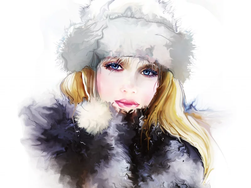 взгляд, лицо, ресницы, шапка, tatiana nikitina, глаза, девушка