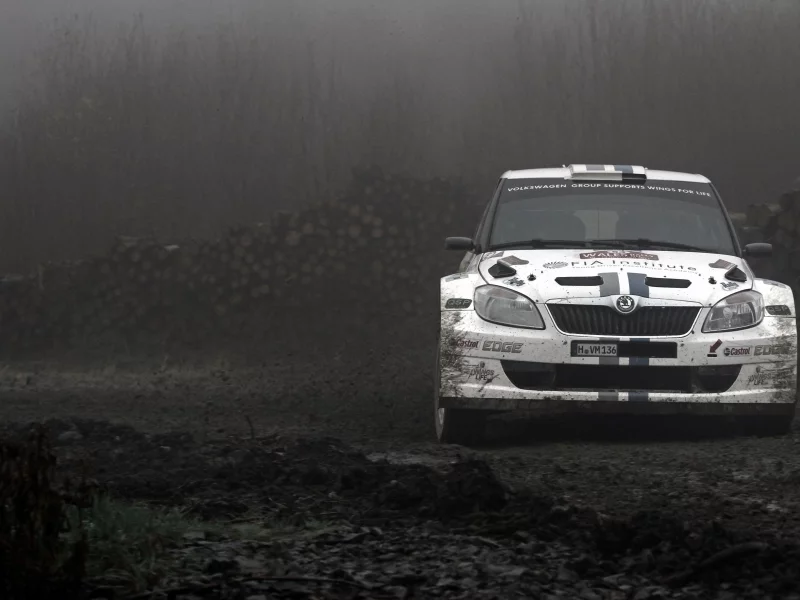 фабия, fabia, занос, передок, skoda, rally, грязь, ралли