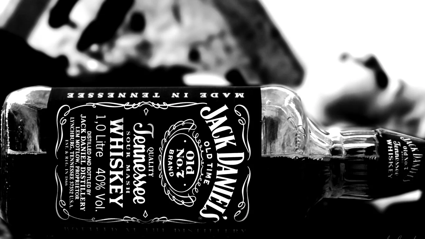 бутылка, jack daniels, виски, алкоголь, спиртное